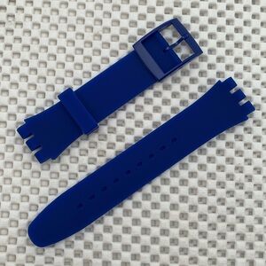 Blue Watch Band (Strap Only) - fits Swatch New Gent model
